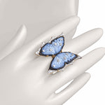butterlfly diamond ring yellow gold