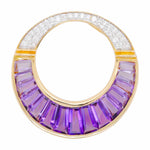 amethyst diamond pendant