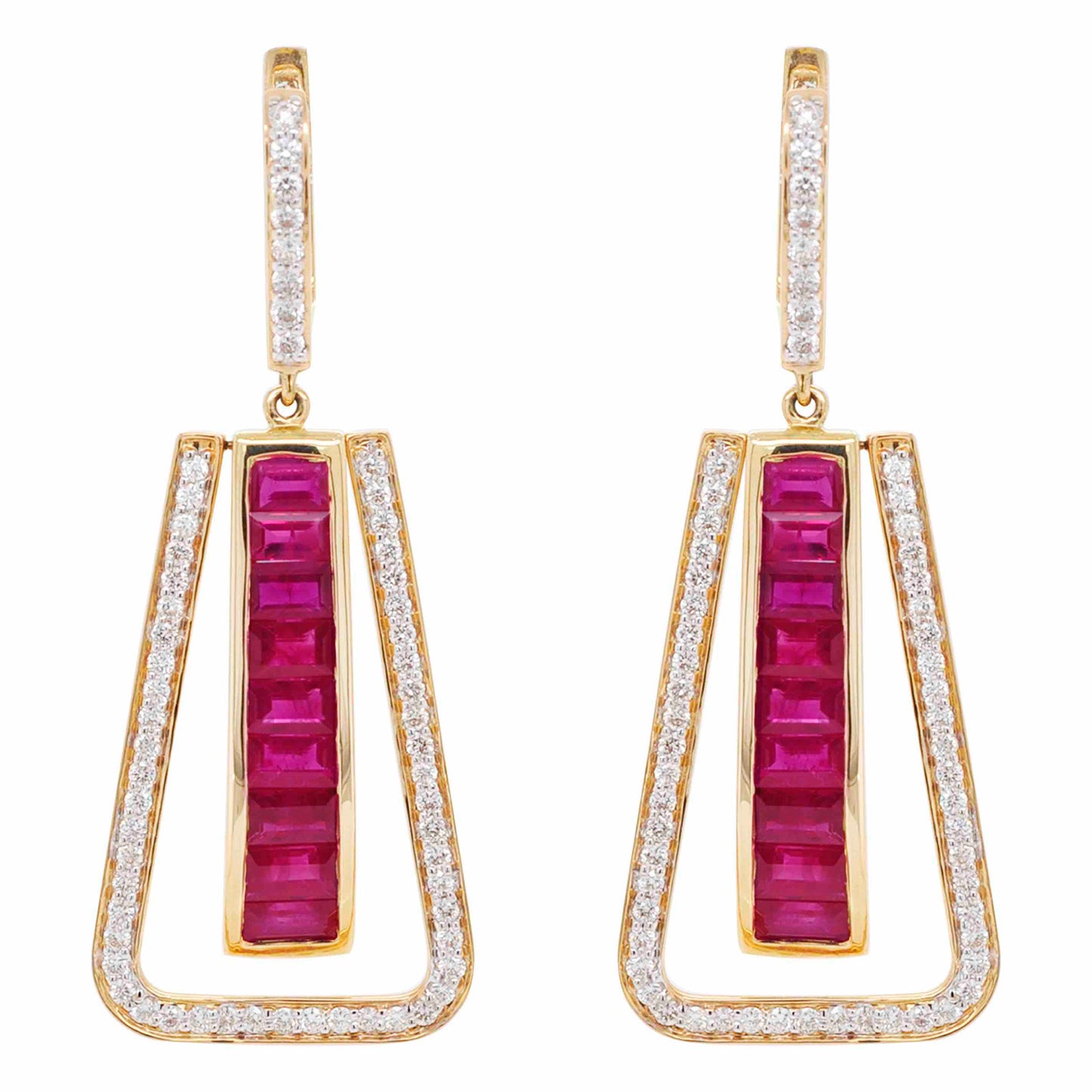 Ruby earrings