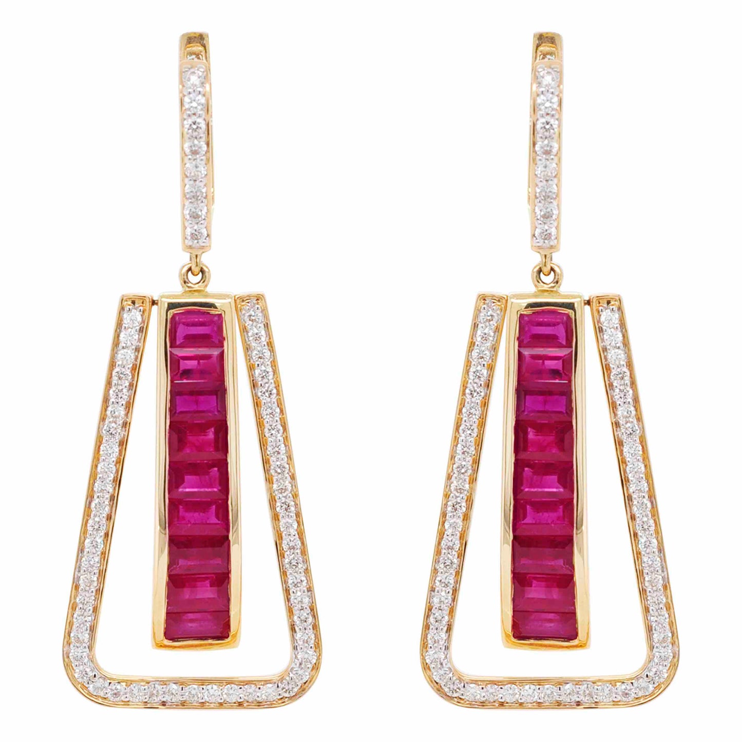 Ruby earrings