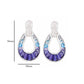 Iolite diamond earrings