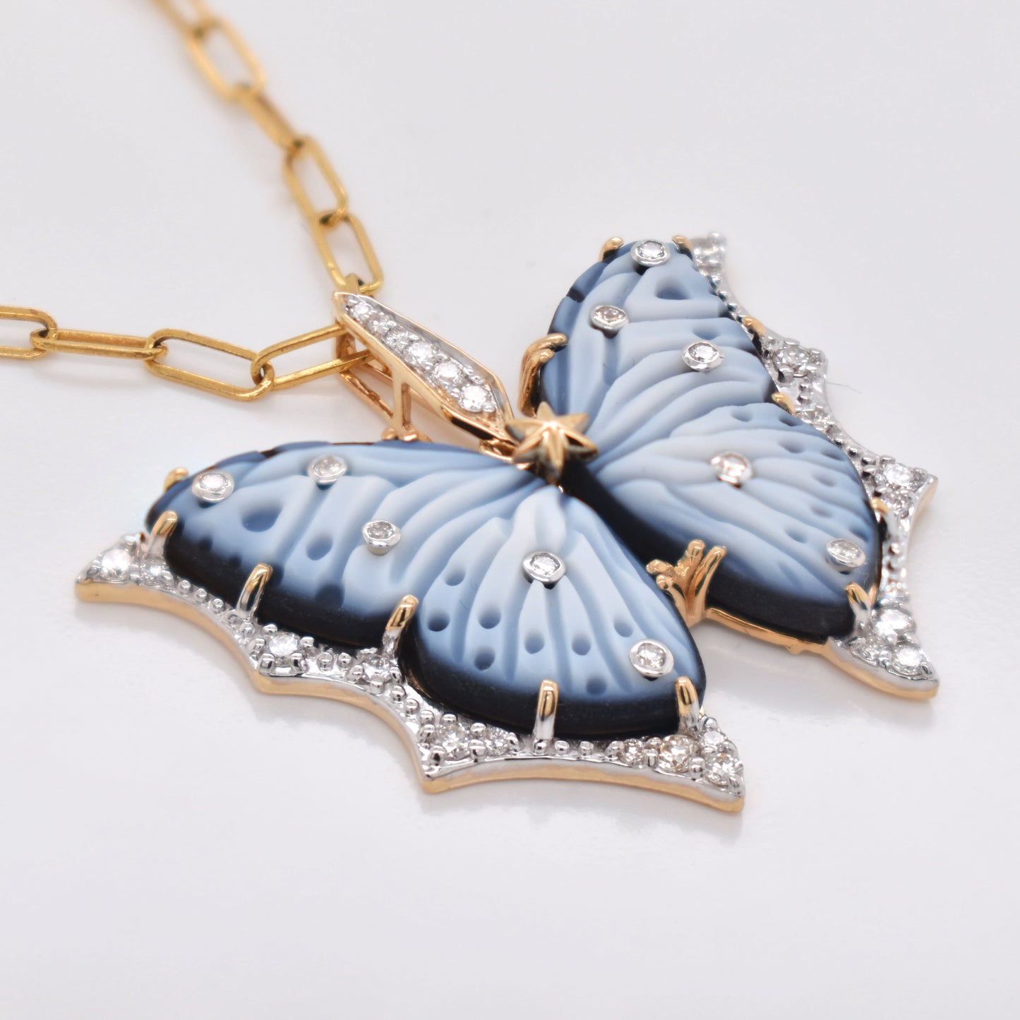 Agate Butterfly Pendant