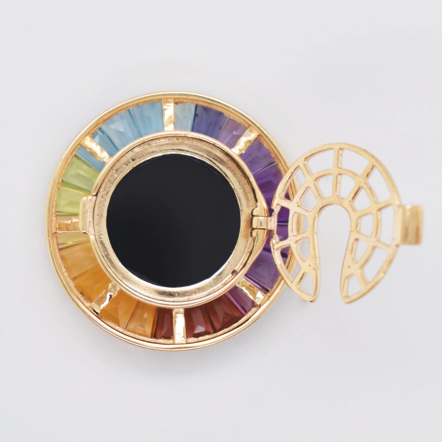 Cameo Versace Medusa Rainbow Shirt Button