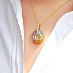 round pendant necklace