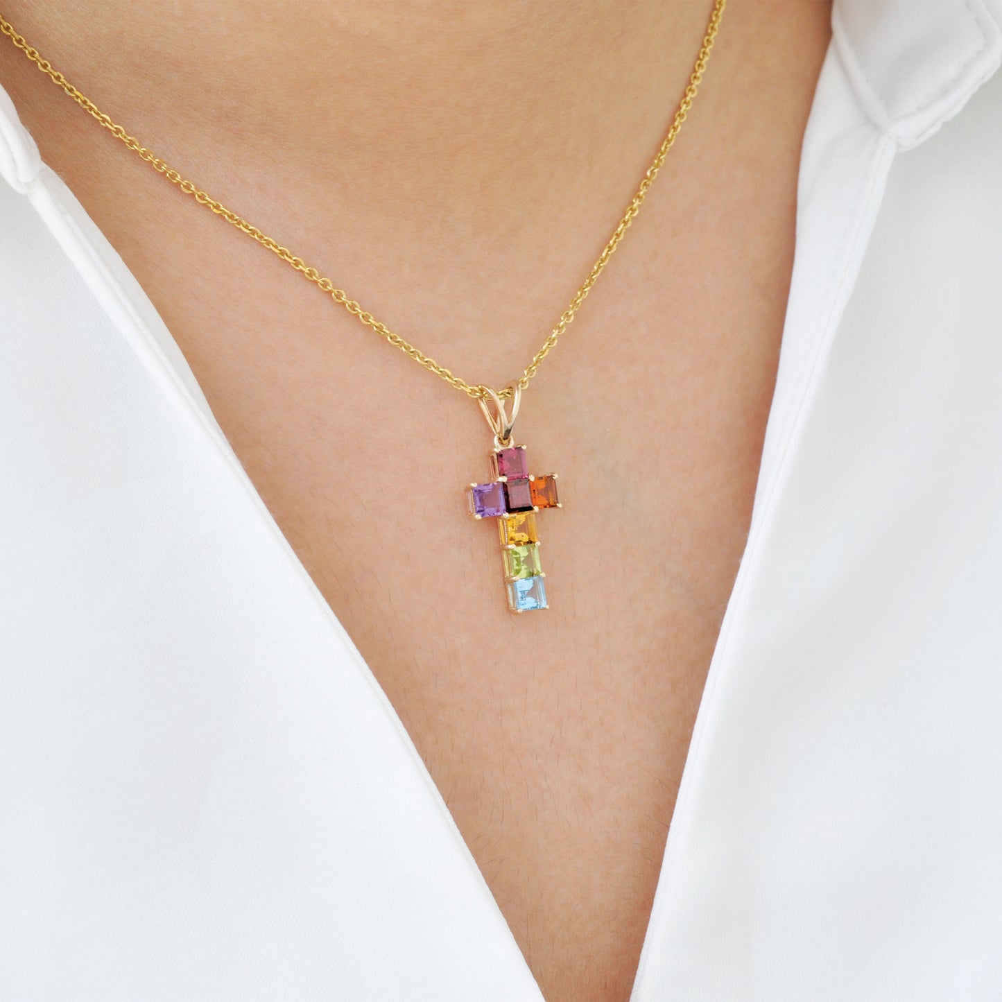 Linear Multi Cross Pendant