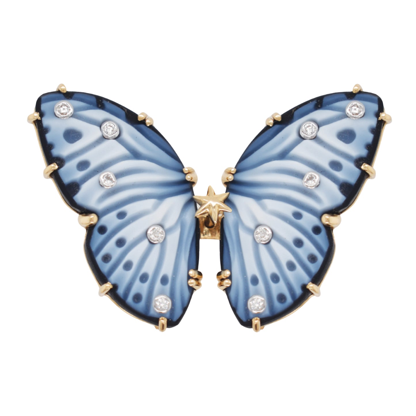 14K Gold Butterfly Cocktail Ring