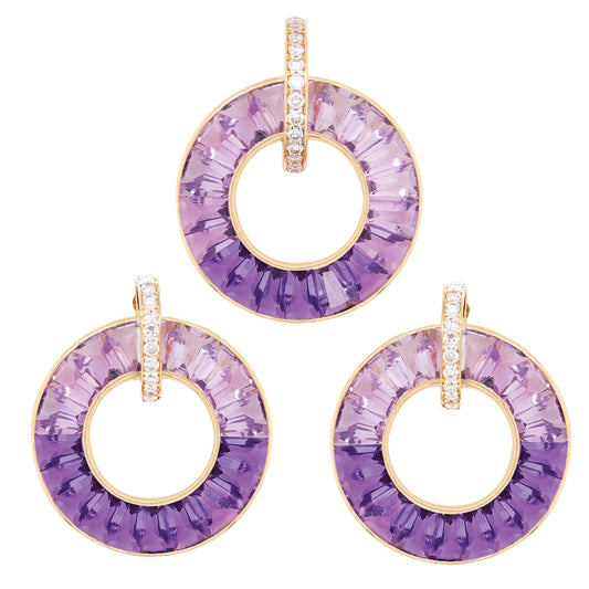 Circle Amethyst Set