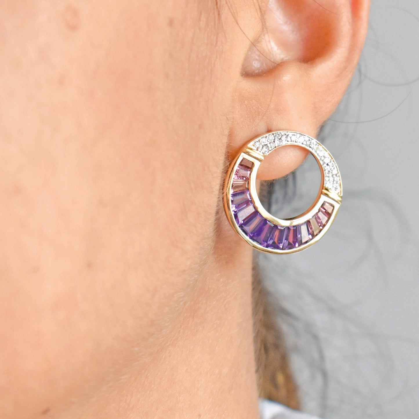 Amethyst Cleopatra Earrings