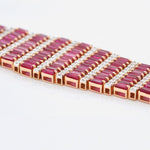 Rose Gold Contemporary Ruby Bracelet