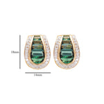 tourmaline earrings green