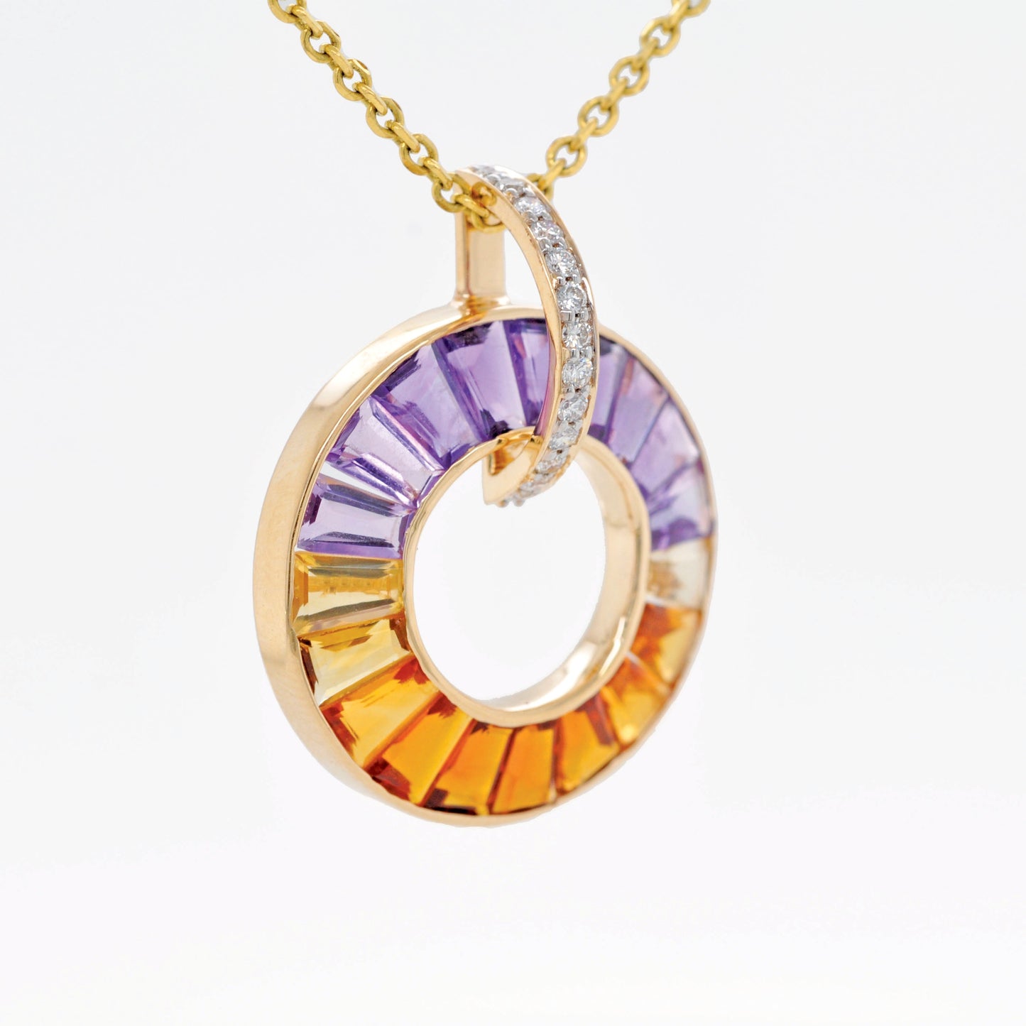 Circle Ametrine Pendant