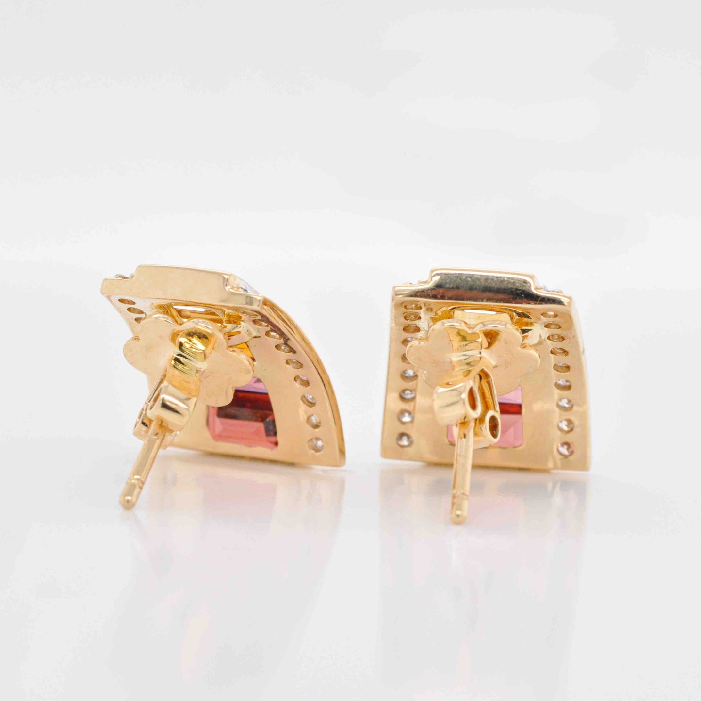 Citrine Diamond Earrings