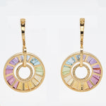 circular stud earrings