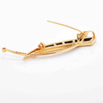 Green diamond pendant brooch