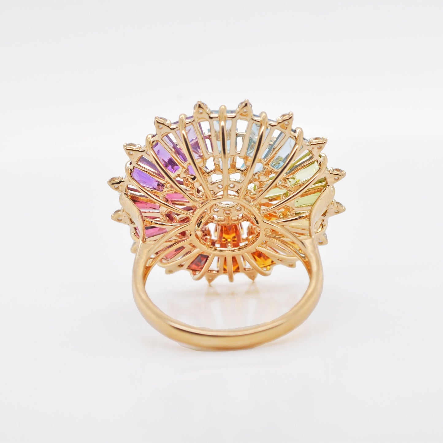 Rainbow Orbit Diamond Ring