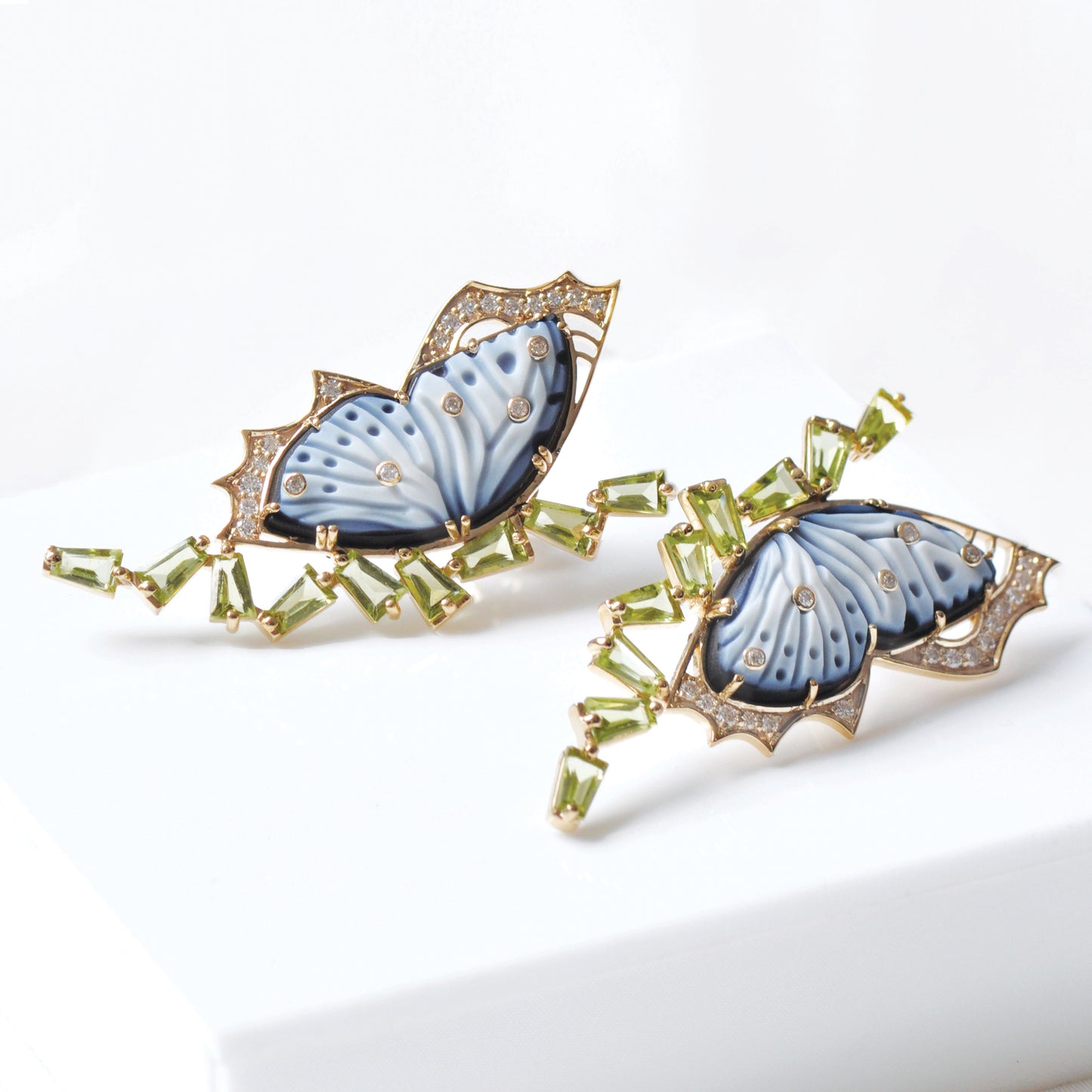 Butterfly Peridot Earrings