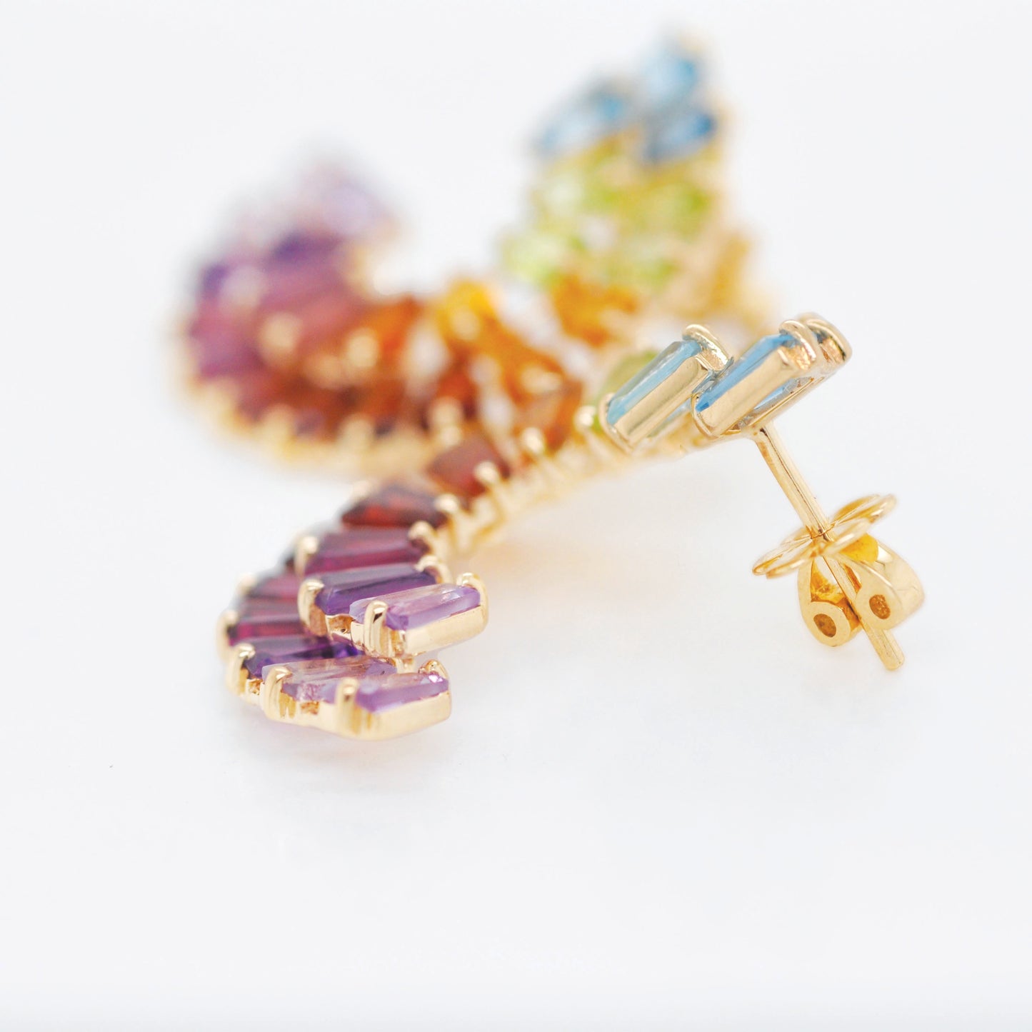 Rainbow Orbit Stud Earrings