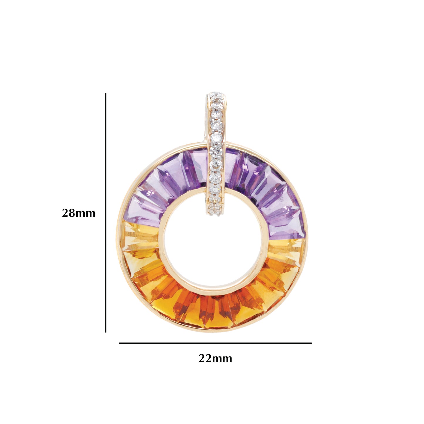 Circle Ametrine Pendant