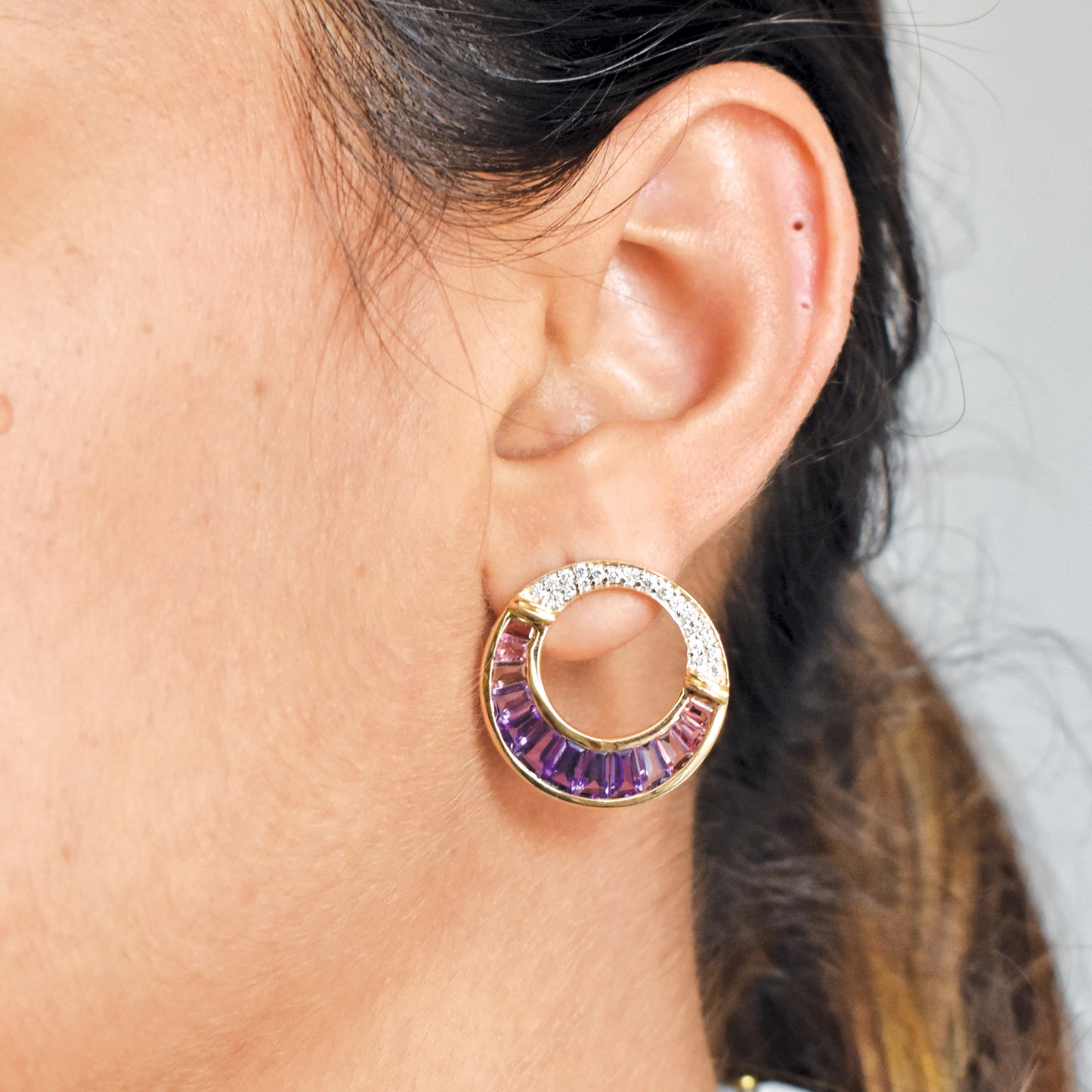 Amethyst Cleopatra Earrings