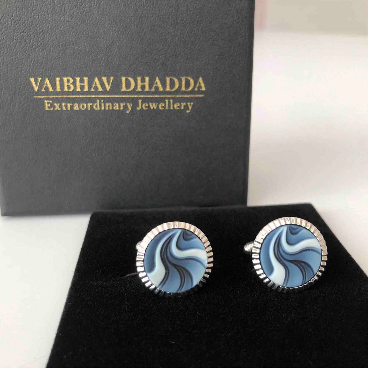 designer cufflinks silver