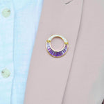 amethyst pendant brooch designs