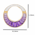 Amethyst diamond pendant design