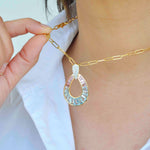 pink tourmaline pendant