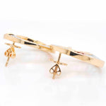 Aquamarine gemstone earrings vintage