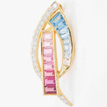 Aquamarine and tourmaline pendant