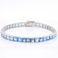 blue topaz tennis bracelet