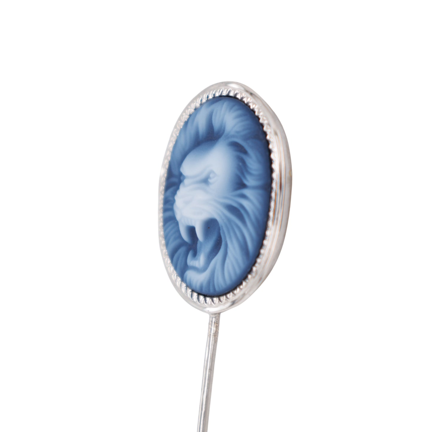 Cameo Lion Lapel Pin
