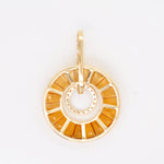 citrine gold necklace