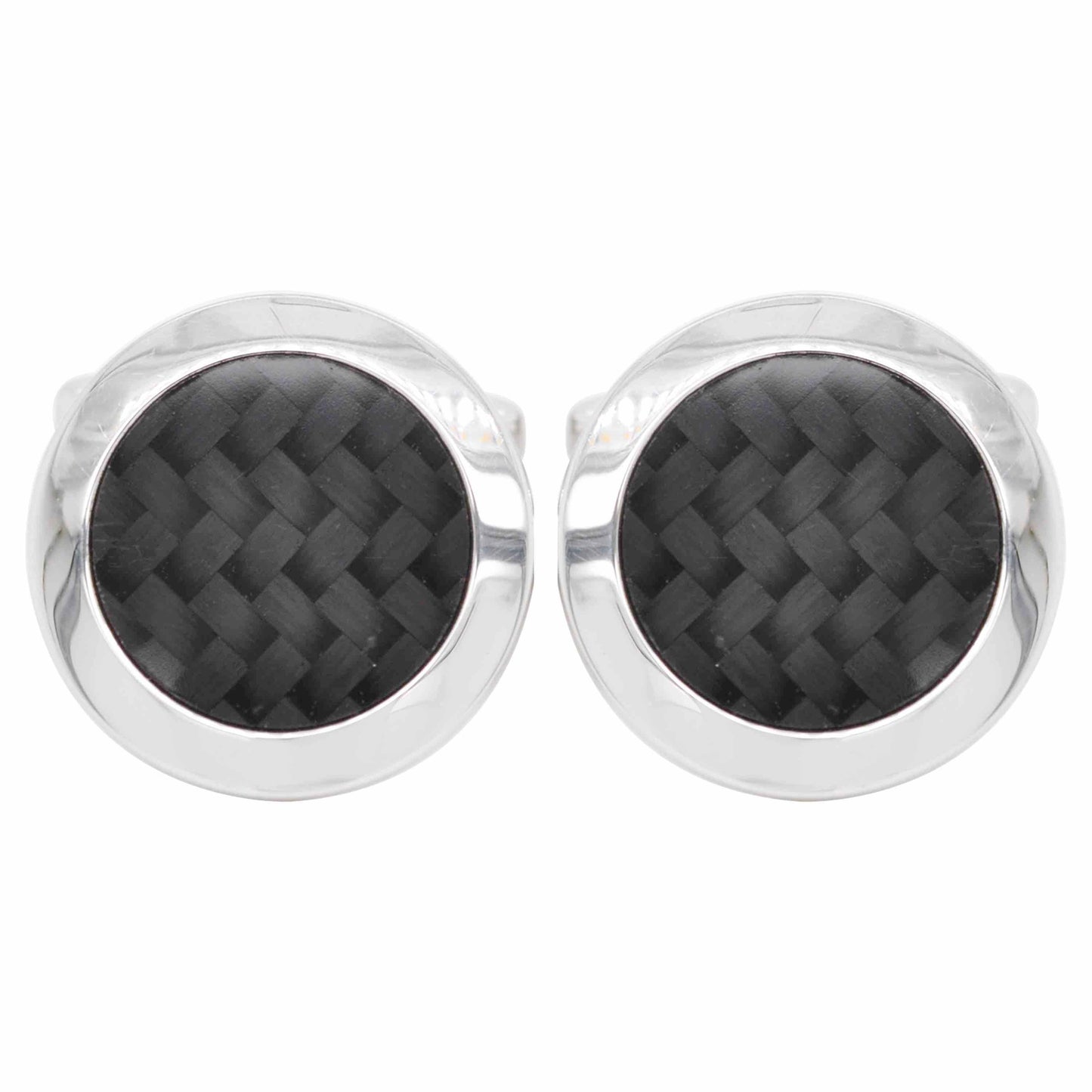 Black Guilloché Enamel Cufflinks