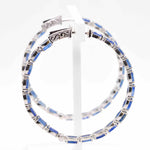 white gold oval hoop earrings