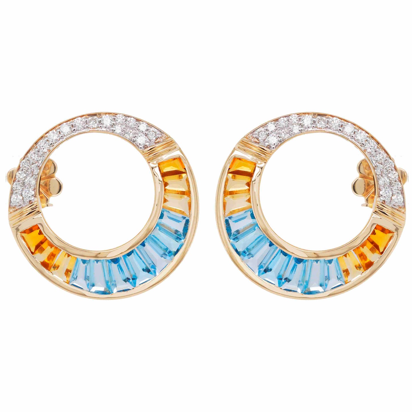 Blue Topaz Earrings