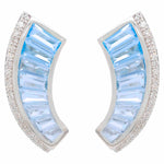 blue topaz earrings gold