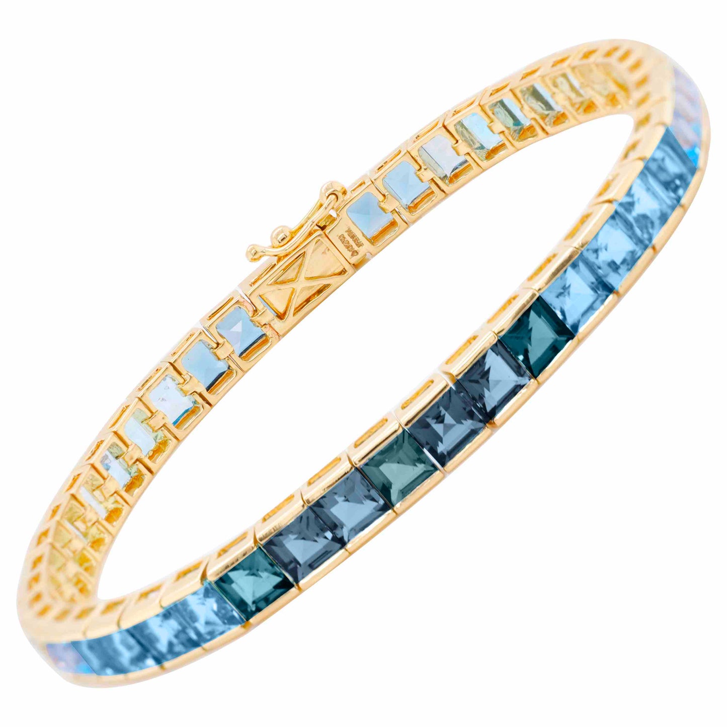 Blue Topaz Tennis Bracelet