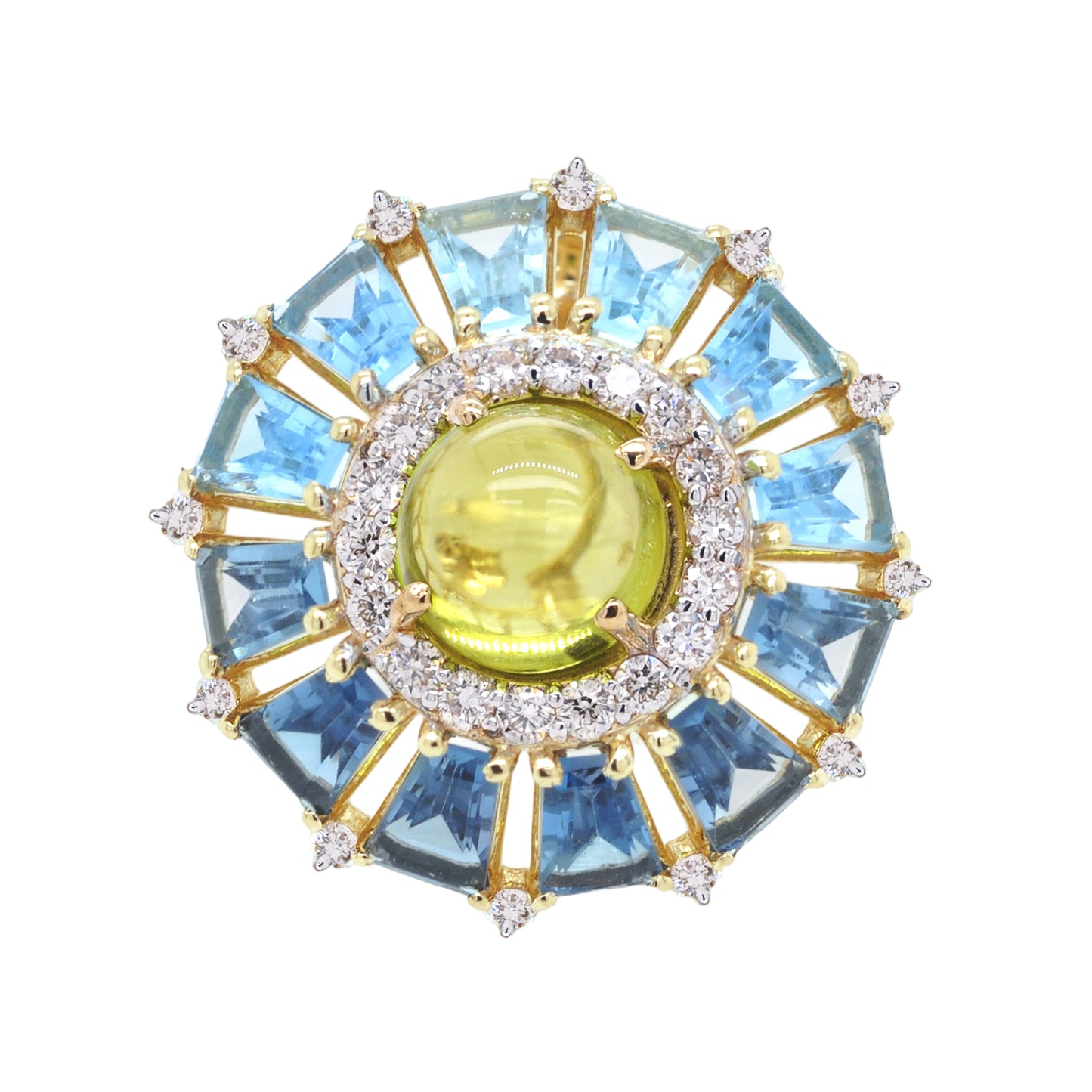 blue topaz pendant