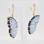 dangle diamond earrings