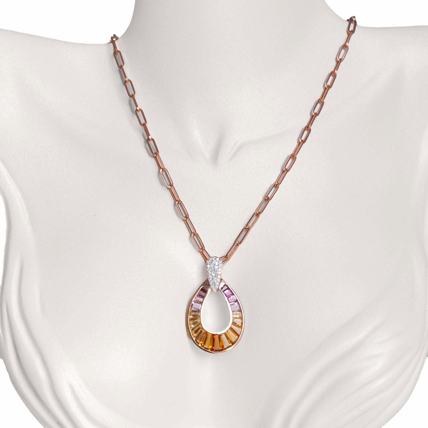 Diamond raindrop pendant for parties
