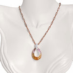 Diamond raindrop pendant for parties