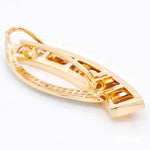 citrine gemstone pendant brooch gold