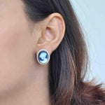 princess cut stud earrings