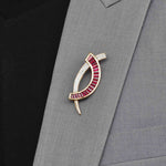 ruby brooch