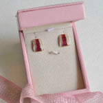 diamond ruby earrings