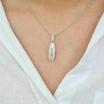 Baguette Linear Diamond Pendant