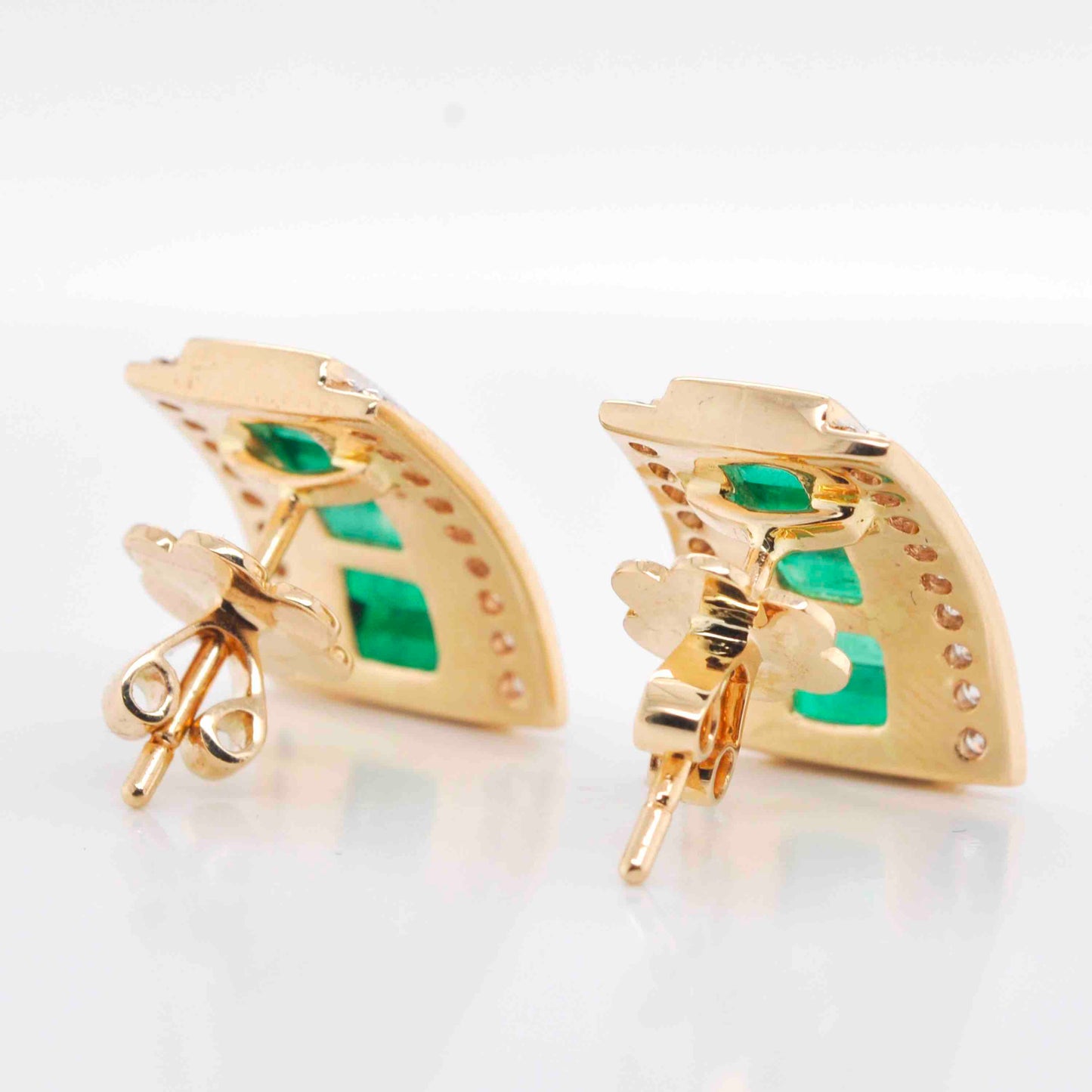 cluster diamond earrings