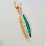 emerald cut diamond necklace designs