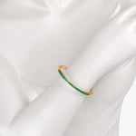 18K Gold Classic Square Emerald Modern Bracelet - Vaibhav Dhadda Jewelry