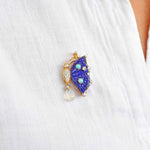 Turquoise Moonstone Charm Pendant